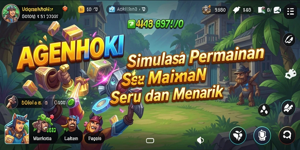 Tangkapan layar AGENHOKI menunjukkan gameplay simulasi yang menarik.