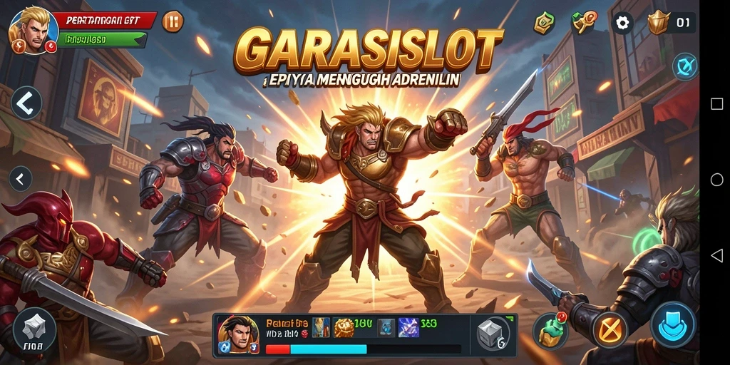 Tampilan gameplay <strong>GARASISLOT</strong> yang mendebarkan dan penuh aksi.