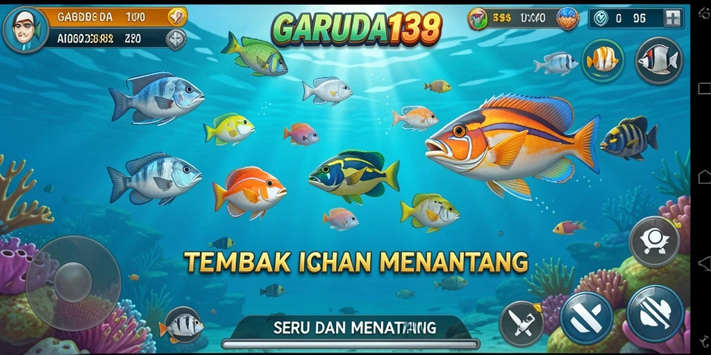Tampilan gameplay Tembak Ikan di GARUDA138 yang mengasyikkan.