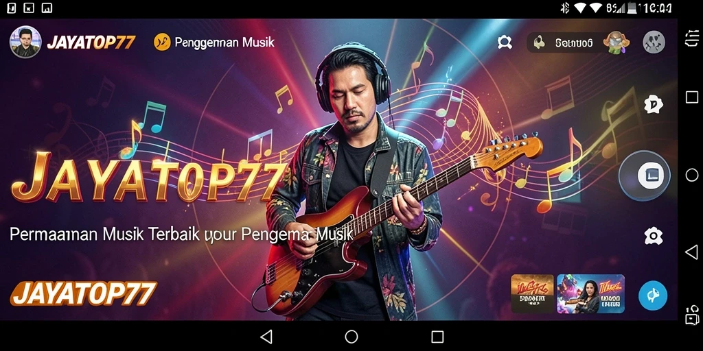 Screenshot gameplay JAYATOP77 menampilkan pengalaman musik yang seru dan interaktif.