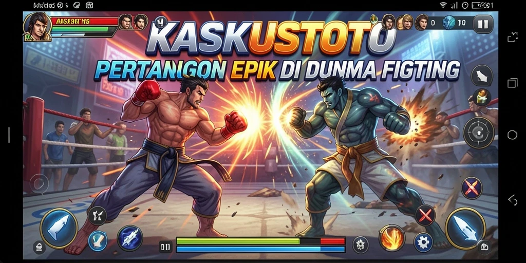 Tampilan gameplay seru KASKUSTOTO dengan aksi pertarungan yang mendebarkan.