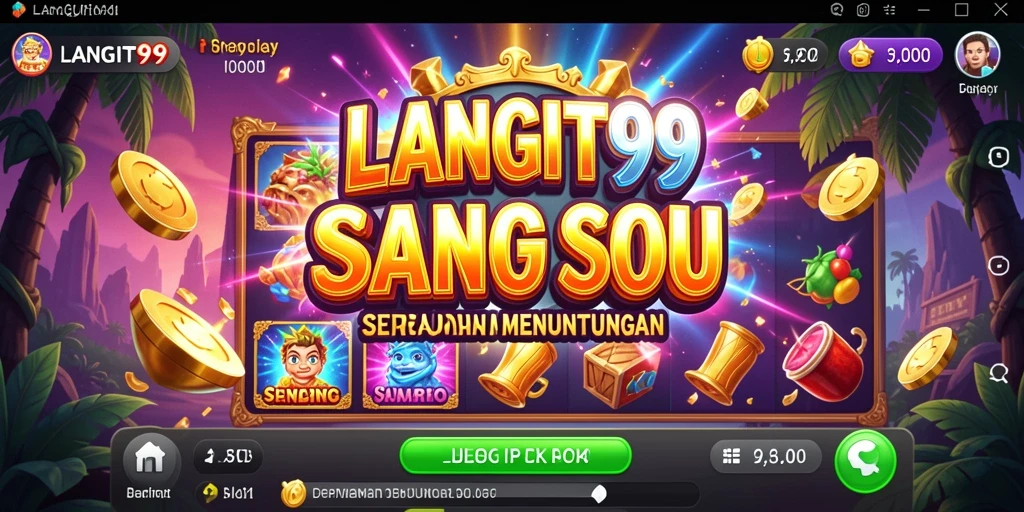 Tampilan menarik dari permainan Slot LANGIT99 dengan berbagai fitur menarik.
