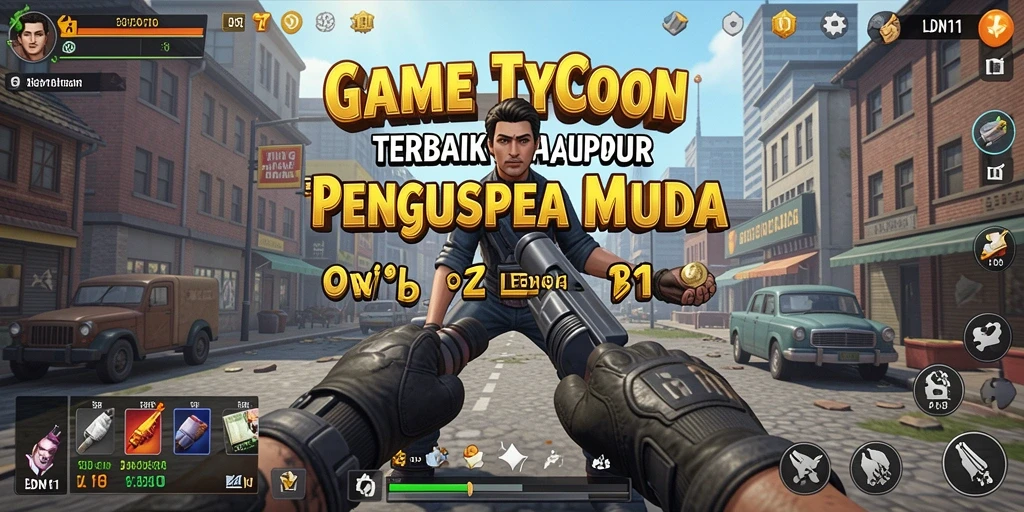 Screenshot LDN11 menampilkan gameplay seru dalam membangun bisnis Tycoon.
