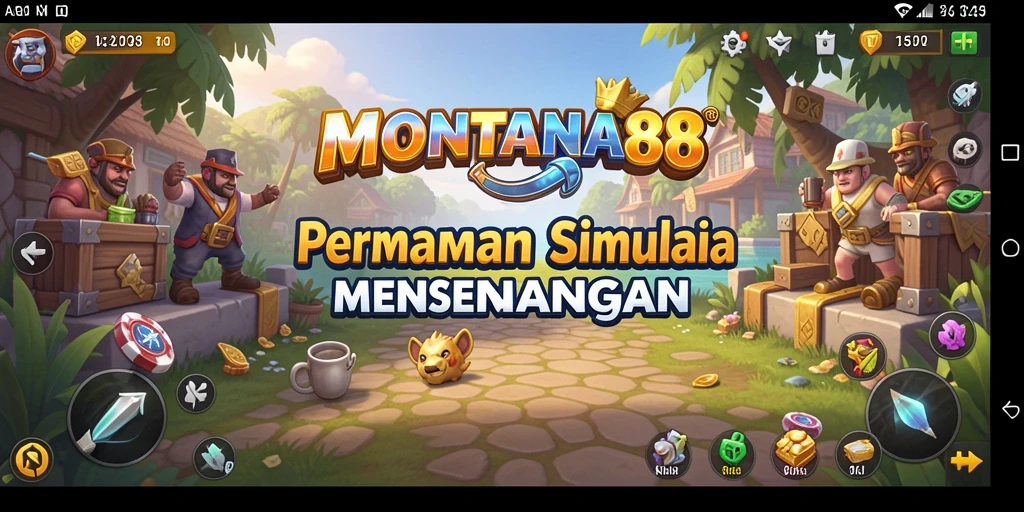 Screenshot utama MONTANA88 yang menampilkan gameplay yang menarik dan interaktif.