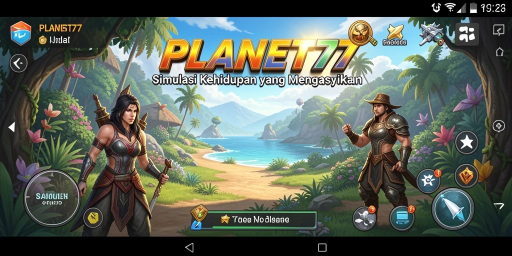 Gameplay PLANET77 yang menakjubkan dengan berbagai fitur menarik.