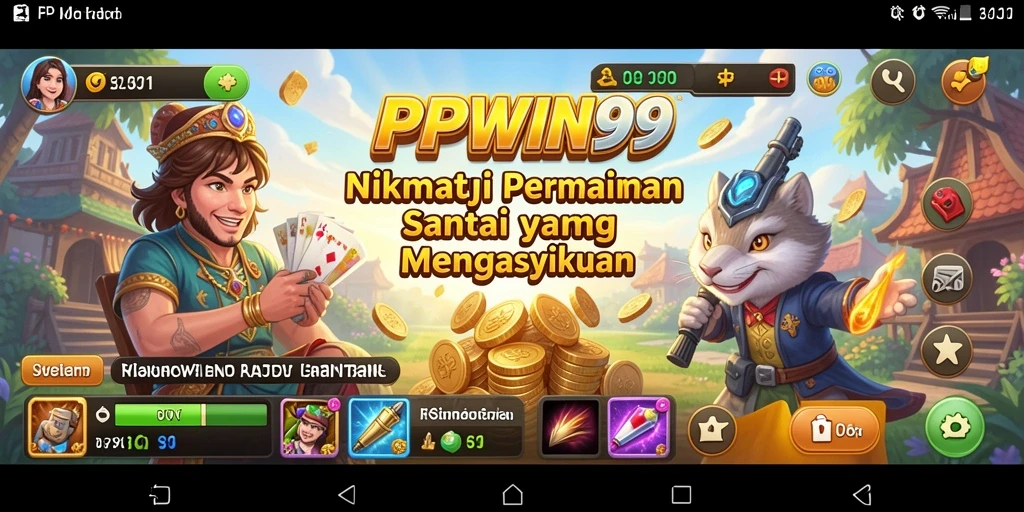Tangkapan layar PPWIN99 menampilkan gameplay yang ceria dan menghibur.
