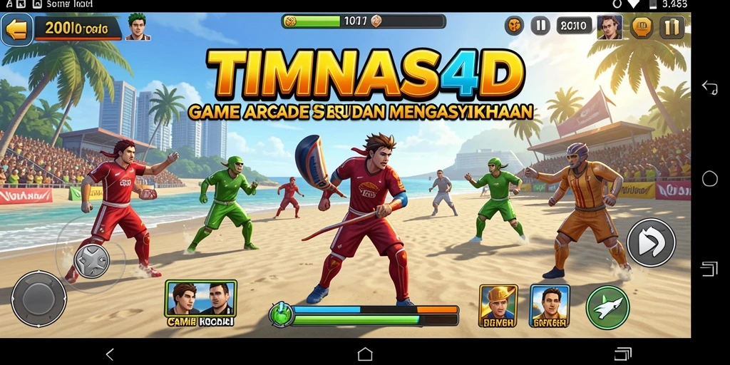 Tampilan gameplay yang dinamis dan seru dari TIMNAS4D.