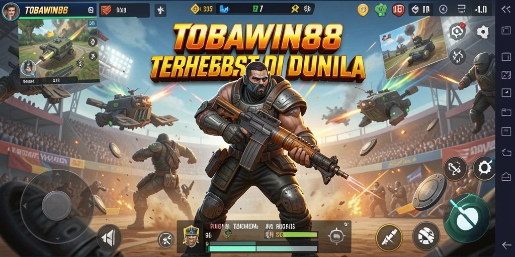 Gameplay intens dalam pertempuran Battle Royale yang seru.