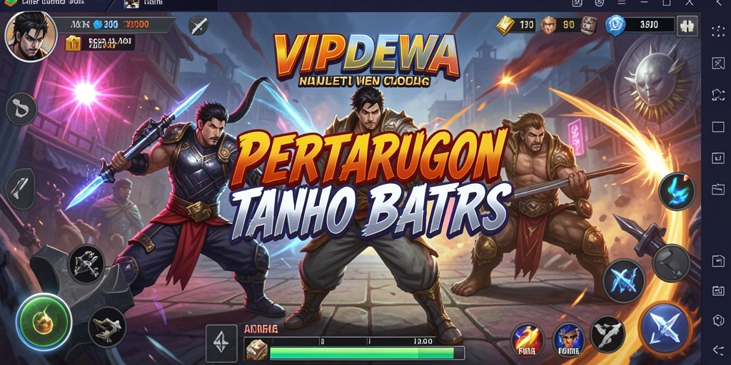 Tampilan gameplay epik di dalam pertarungan VIPDEWA.