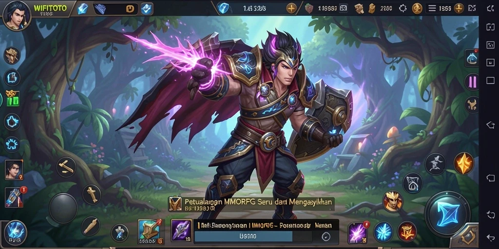 Screenshot gameplay WIFITOTO menampilkan petualangan seru dalam dunia MMORPG.